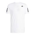 Camiseta de Pádel Adidas Club 3 Bandas Hombre Blanco