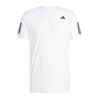 Camiseta de Pádel Adidas Club 3 Bandas Hombre Blanco