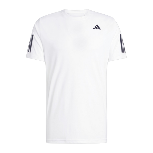 Camiseta de Pádel Adidas Club 3 Bandas Hombre Blanco