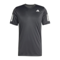 Camiseta de Pádel Adidas Club 3 Bandas Hombre Negro