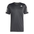 Camiseta de Pádel Adidas Club 3 Bandas Hombre Negro