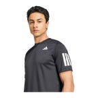 Camiseta de Pádel Adidas Club 3 Bandas Hombre Negro (4)