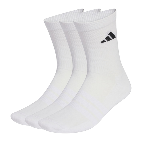 Calcetines de Pádel Adidas Essentials Media Caña (Pack 3) Unisex Blanco/Negro