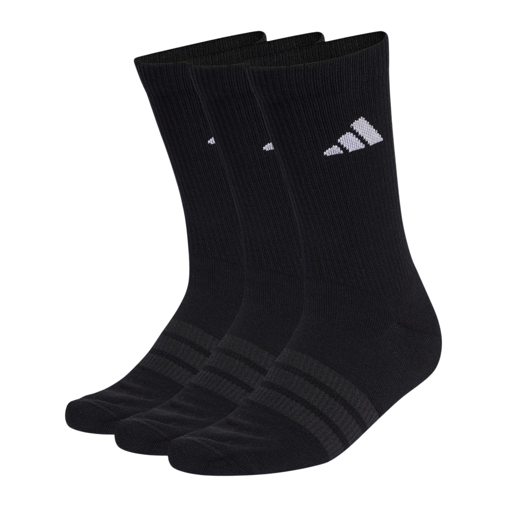 Calcetines de Pádel Adidas Essentials Media Caña (Pack 3) Unisex Negro/Blanco