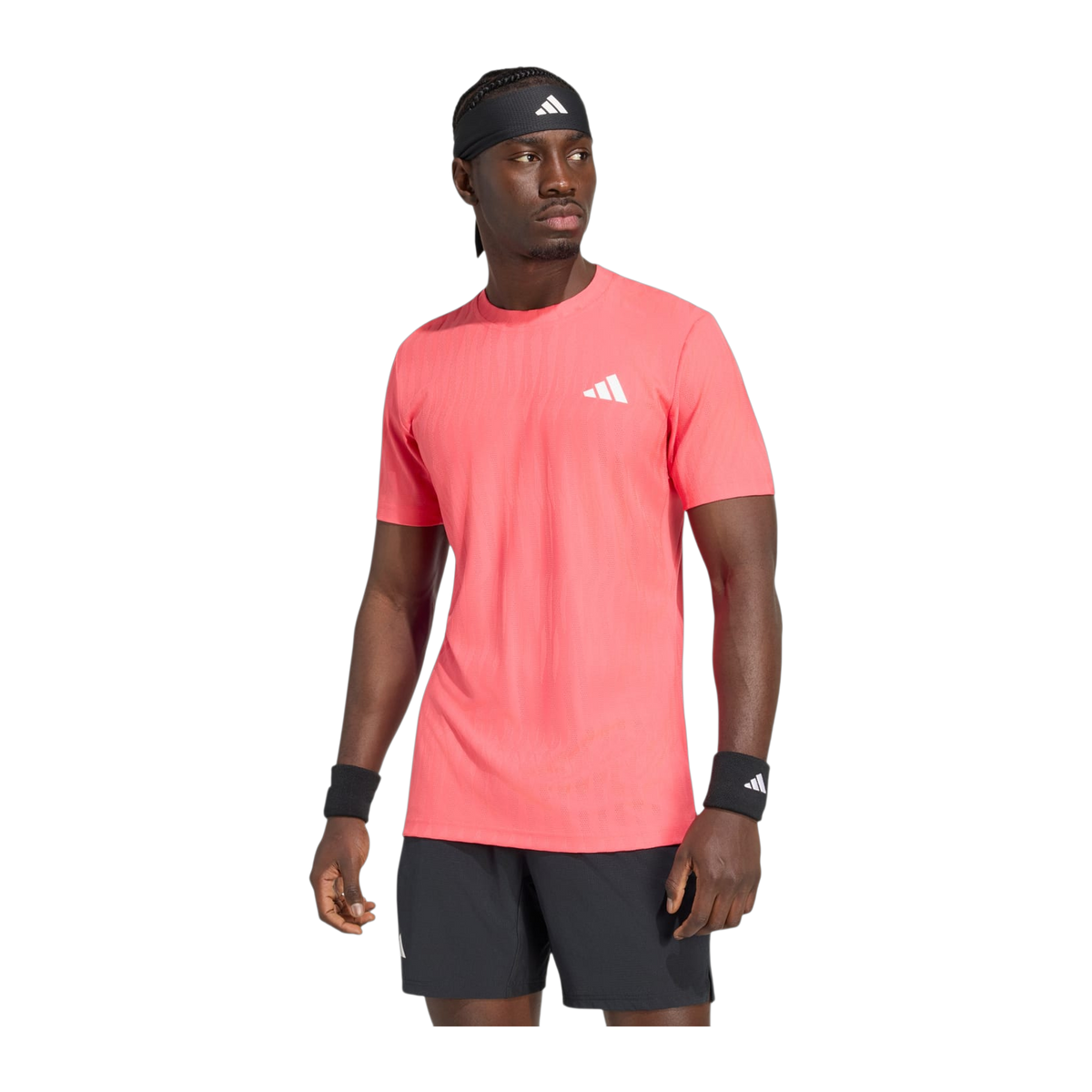 Camiseta de Pádel Adidas Freelift Hombre Rosa Coral (2)