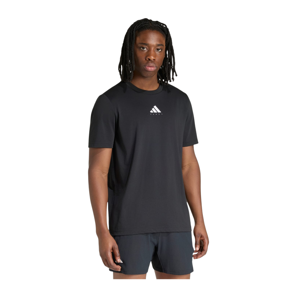Camiseta de Pádel Adidas Padel Category Graphic Hombre Negro (2)