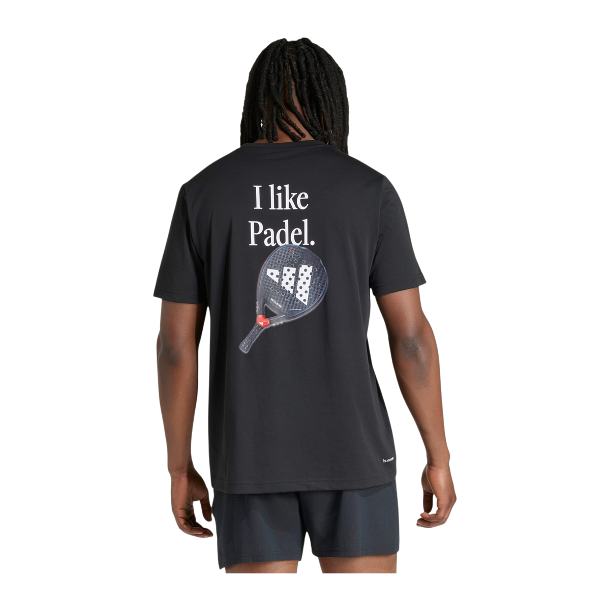 Camiseta de Pádel Adidas Padel Category Graphic Hombre Negro (3)