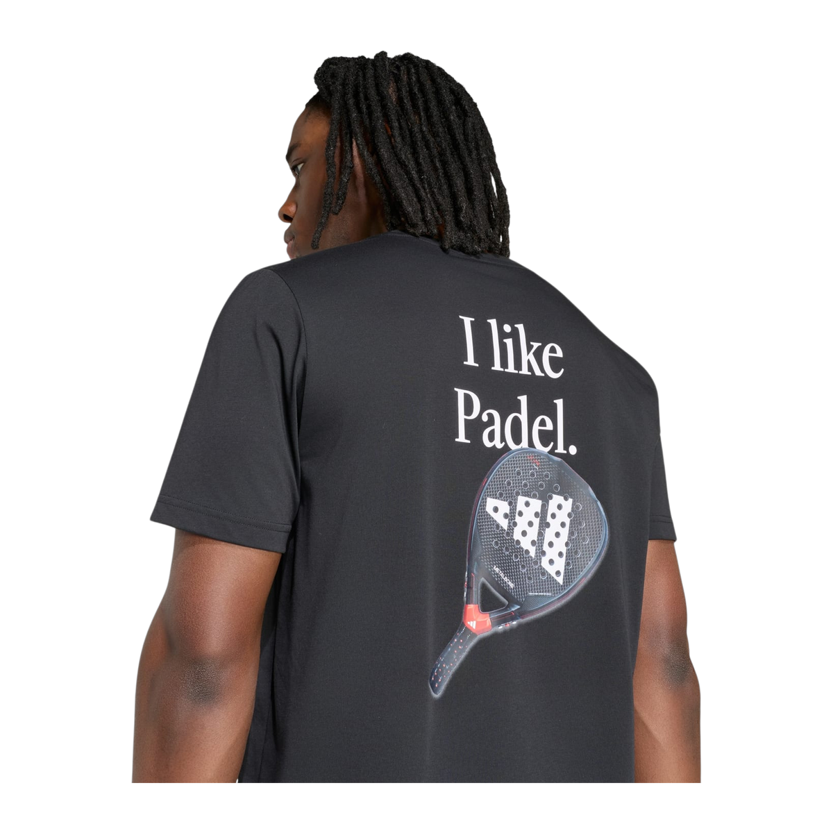Camiseta de Pádel Adidas Padel Category Graphic Hombre Negro (4)