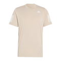 Camiseta de Pádel Adidas Club 3 Bandas Hombre Beige