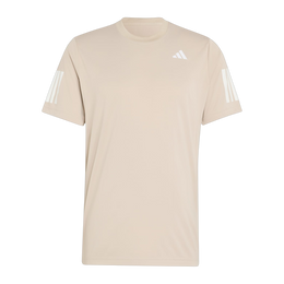Camiseta de Pádel Adidas Club 3 Bandas Hombre Beige