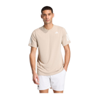 Camiseta de Pádel Adidas Club 3 Bandas Hombre Beige (2)