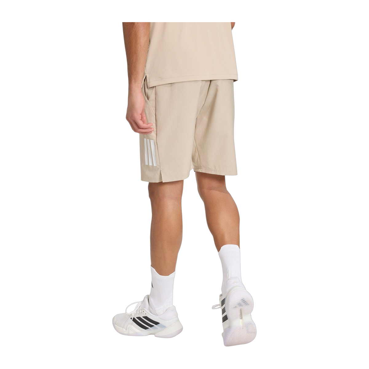 Pantalón corto de Pádel Adidas Club 3 Bandas Hombre Beige (3)